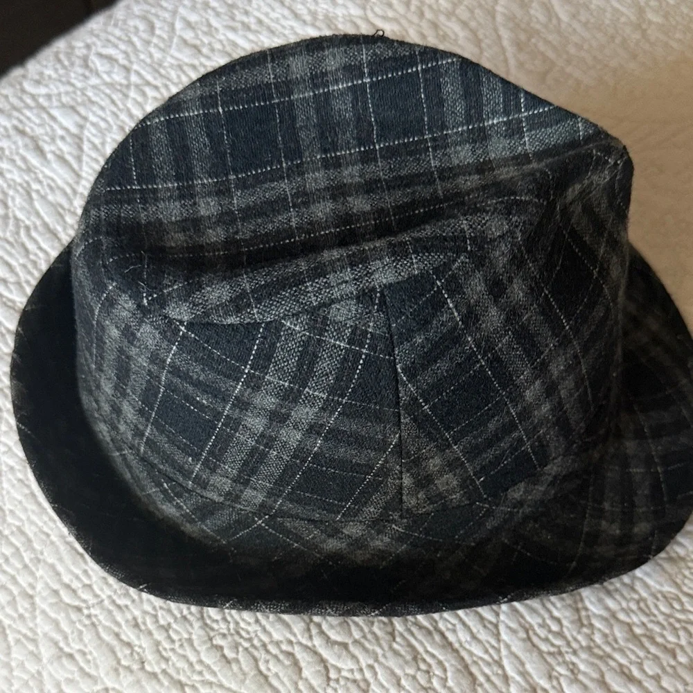 Weatherproof Black Plaid Hat